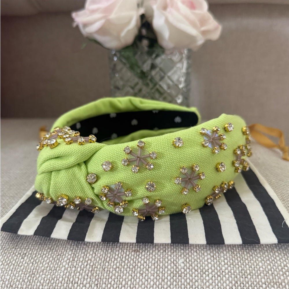 Lele Sadoughi Embellished Knotted Headband